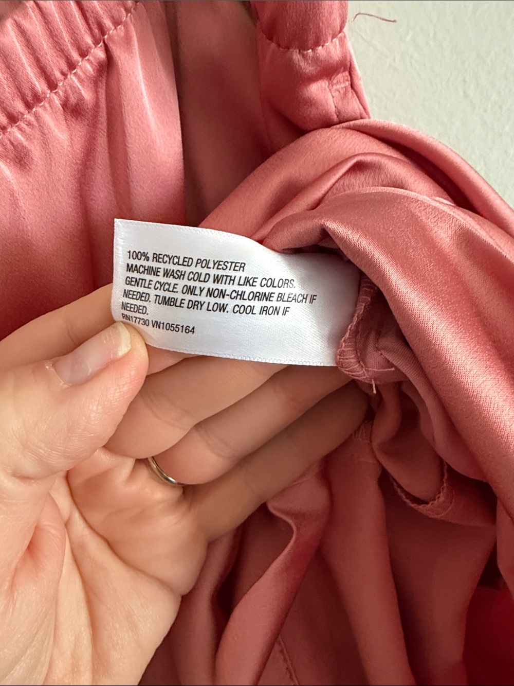 a new day Pink Satin Elastic-Waist Wide-Leg Pants - Picture 3 of 5